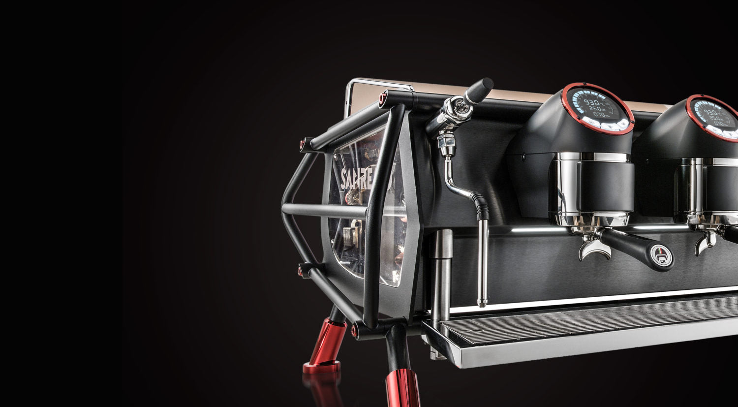 Sanremo Cafe Racer Naked Edition in black with red accents 