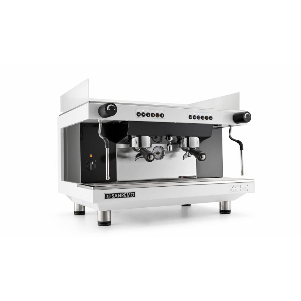 Sanremo Zoe 2 groups in white angled 3/4 perspective